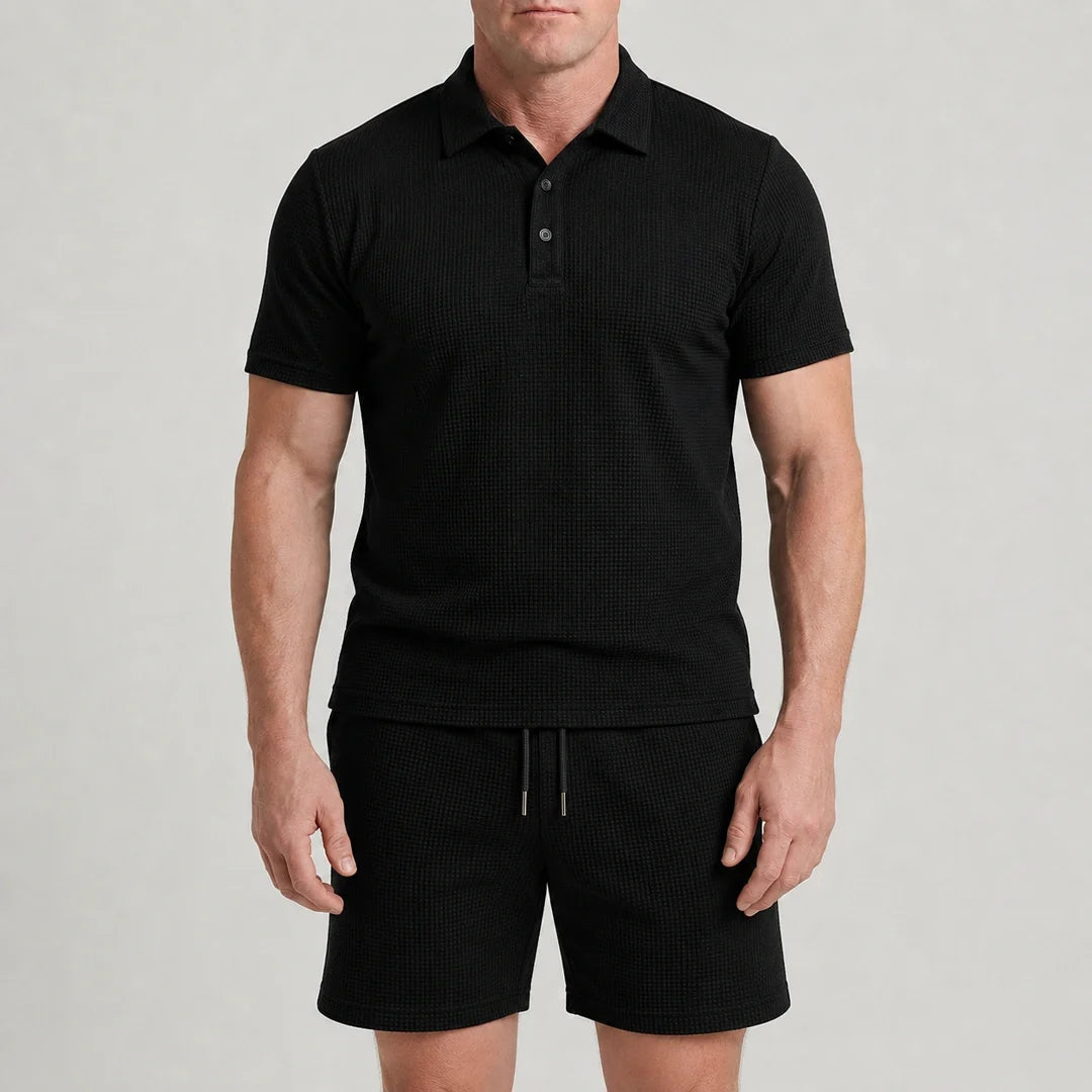 Capri Set – Men’s Ultra Comfortable Shorts and Polo Shirt
