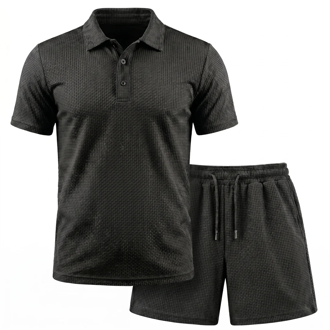 Capri Set – Men’s Ultra Comfortable Shorts and Polo Shirt